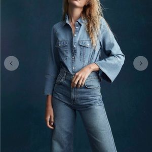 NWT Veronica Beard Tivi denim shirt